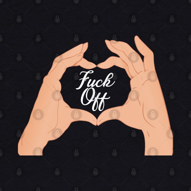 Fuck Off White Text by giovanniiiii